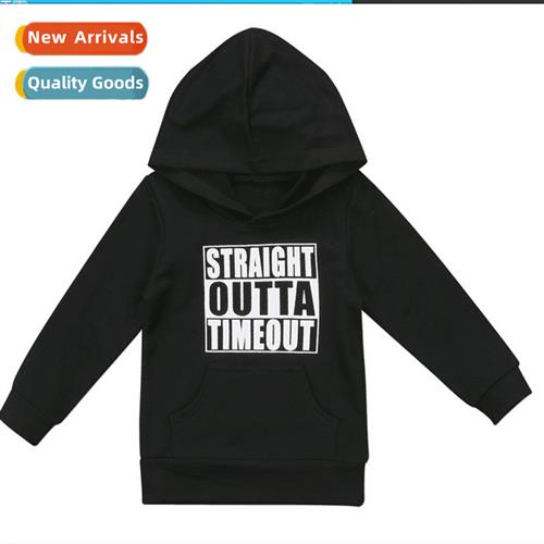 Spring 2019 Lg Sleeve Childrens Hooded Sweatshirt Letter Pri