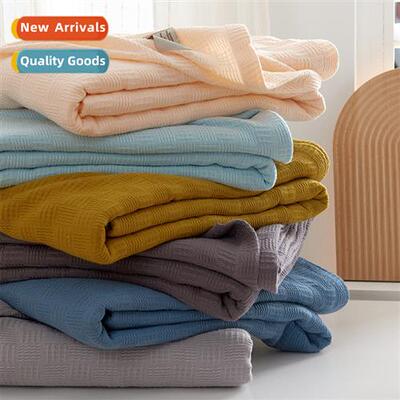 Simple cott blanket spring  fall towel quilt cott gauze blan