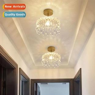 crystal entryway entrance Chelier copper luxury full light