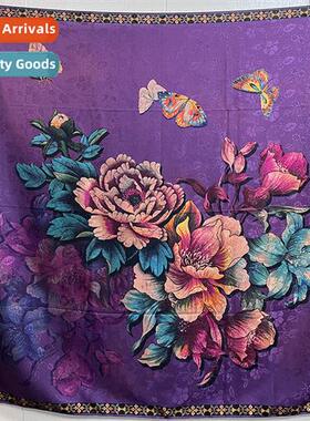 Fragrant cloud yarn 110*110 large square scarf imati damask