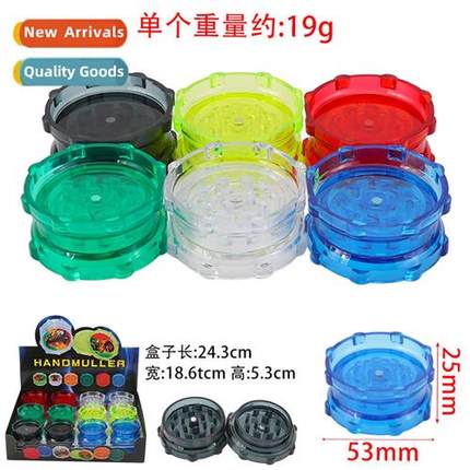 Plastic Cigarette Grinder GRINDER 53MM 2-Tier Display Boxed