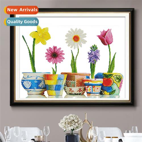Cross Stch 2023 new thread embroidery modern home flowers fr