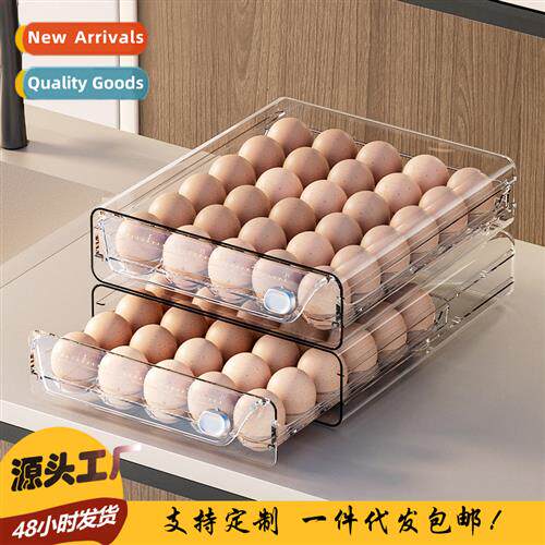 Egg Storage Box for Refrigerator Kchen Egg Cart Transparent