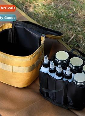 Outdoor Seasing Set Portable Picnic Glass Seasing Bottle Dis