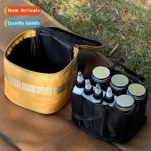Outdoor Seasing Set Portable Picnic Glass Seasing Bottle Dis