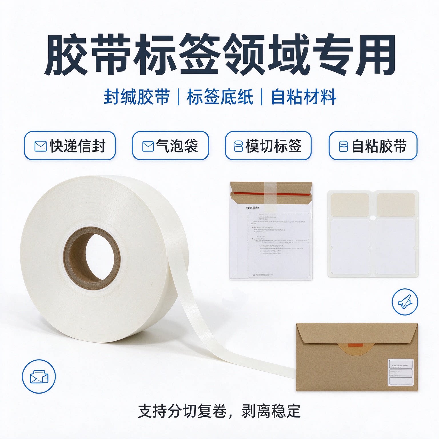 气泡袋信封口防粘纸可以印刷光滑格拉辛离型纸不干胶硅油纸覆膜纸