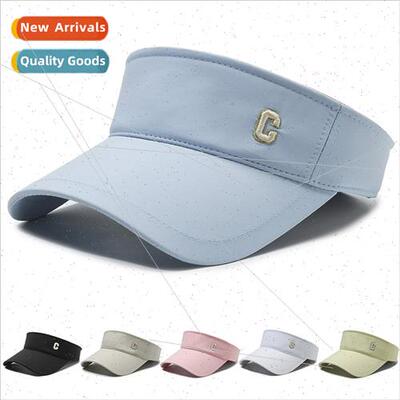C letter embroidery hollow top sun hat women summer new outd