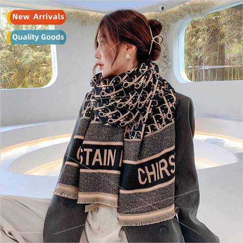 Autumn winter letters scarf female hundred Korean live imati