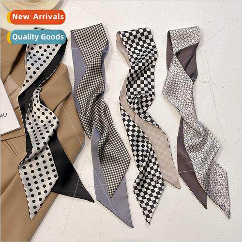 2022 senior gray professional temperament small silk scarf w