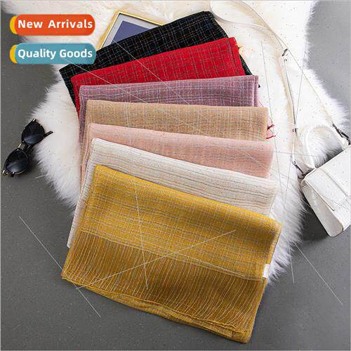 Fashion solid color silk scarf silk scarf scarf hollow large