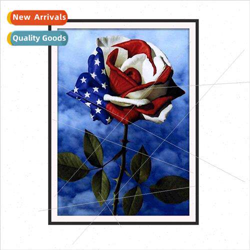 Diamond painting new DIY American flowers full diamonds roun