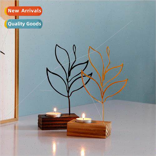 Abstract characters wooden candle holders simple decorative