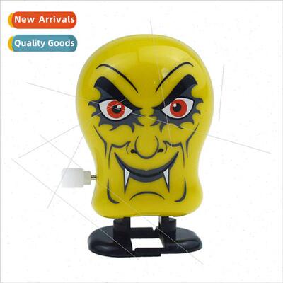 fun wind-up will walk yellow devil head model Halloween toys