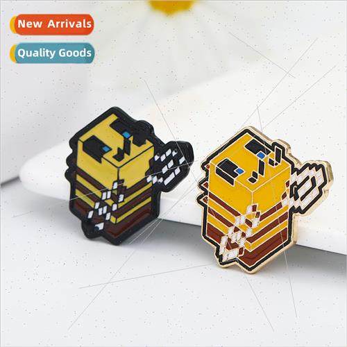 New alloy oil drop bee brooch cute ltle bee metal badge clot