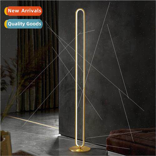 Full copper floor lamp Italian minimalist Scandinavian light