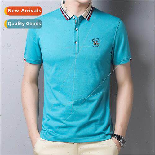 Solid color simple boys POLO shirt Korea Slim short-sleeved