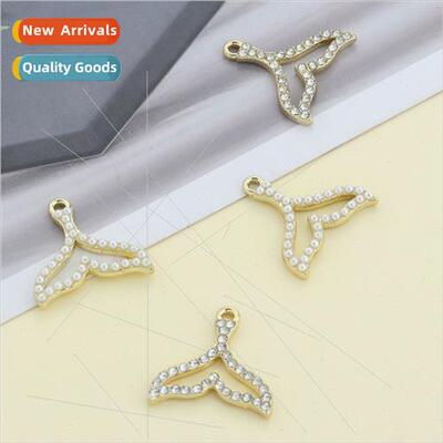 diy high-grade oil drop mermaid fish tail diamond jewelry ac