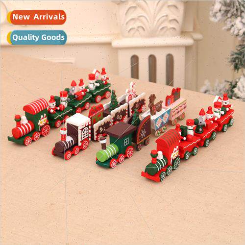 Christmas decorations Christmas wooden train children kinder
