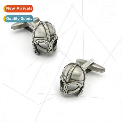 Vintage Spartan Warrior Helmet Cufflinks Mask Cufflinks Fun