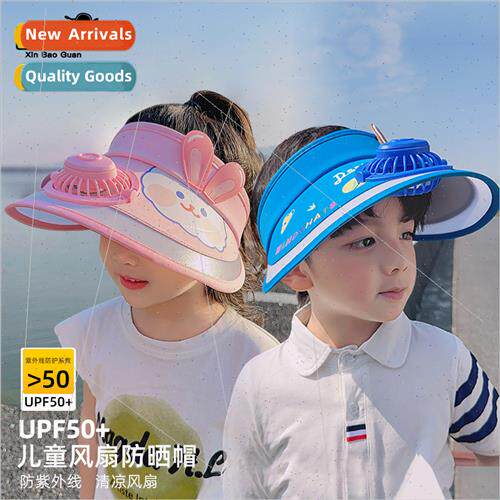 1053 children hats summer wh fan sun hat men women baby sun