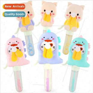 Children handheld bubble blowing fan  piggy dinosaur fan bub