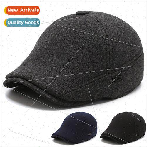 Autumn winter duck tongue cap men cotton cap thickened ear p
