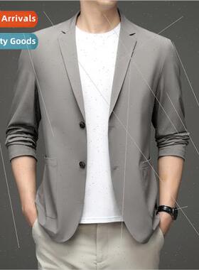 Ice silk clothes men summer new casual su ultra-thin creek s
