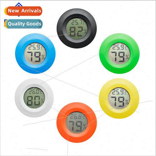 Round Electronic Temperature Humidy Meter Reptiles Electroni