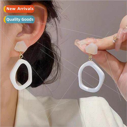 High fashion irregular geometric acrylic earrings female nic