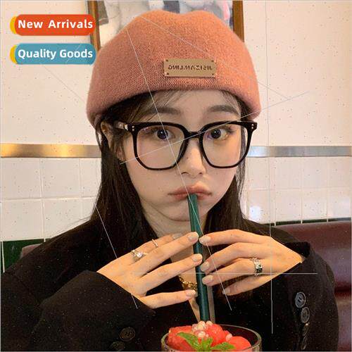 Retro reverse wear ward cap fall winter woolen tweed newsboy