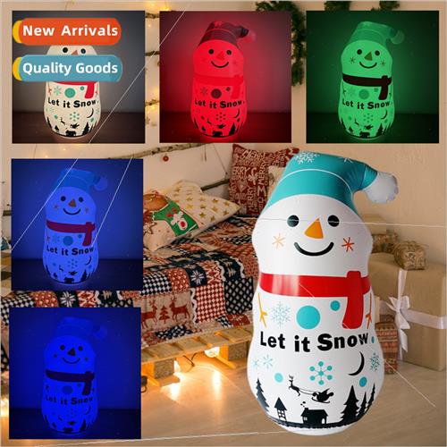 Inflatable LED remote control light-emting snowman Christmas