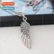Pendant Necklace Set Retro Alloy Feather Women Fashion Men
