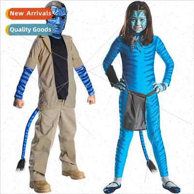 Kids Avatar cosplay cosplay tight jumpsu stage permance cost