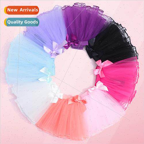 Childrens dance dress permance clothing tutu girls mesh half