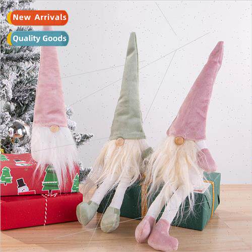Christmas decorations Santa Claus dangling elf doll shopping