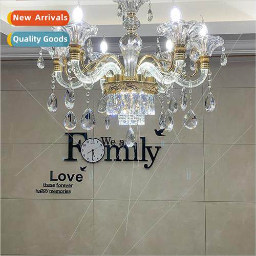 Europe chandelier living room crystal lamp simple light luxu
