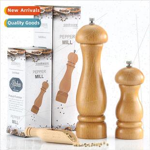 Beechwood Pepper Grinder Manual Black Pepper Pepper Sea Salt