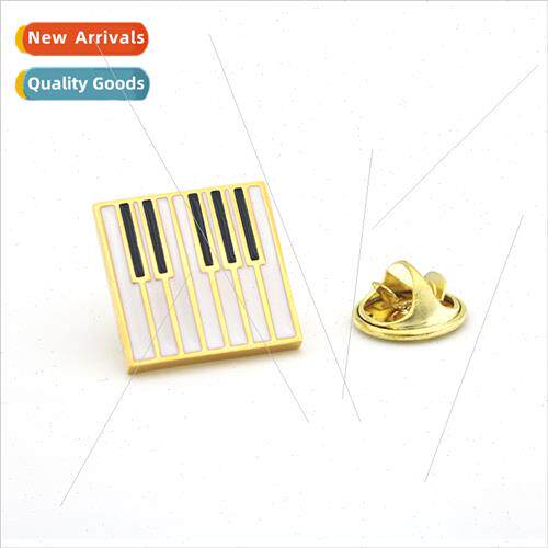 Fashion Gold Piano Key Bcoin Men Su Brooch Lapel Pin