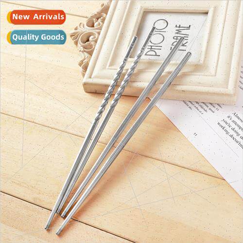 Stainless steel chopsticks -slip spiral chopsticks hollow in