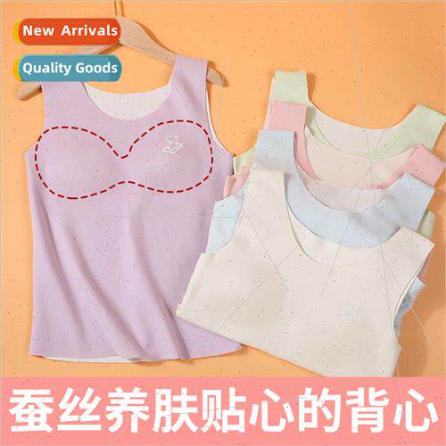 Autumn winter new girls development silk padded warm undersh