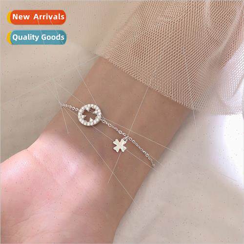 Four-leaf clover girlfriends l chain female simple Mori roun