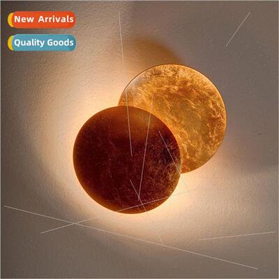 Scandinavian art design solar eclipse moon eclipse wall lamp