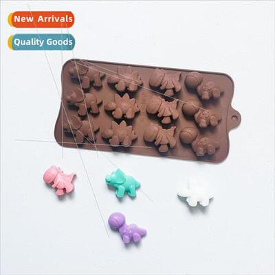 12pcs Dinosaur Chocolate 582 Chocolate licone Molds Candy Pu