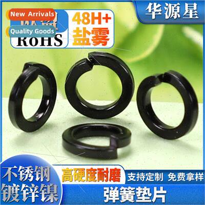 Stainless steel black zinc nickel plated M6 screws round mes