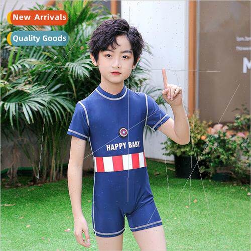 Childrens swimsus boys one-piece polyester small middle and