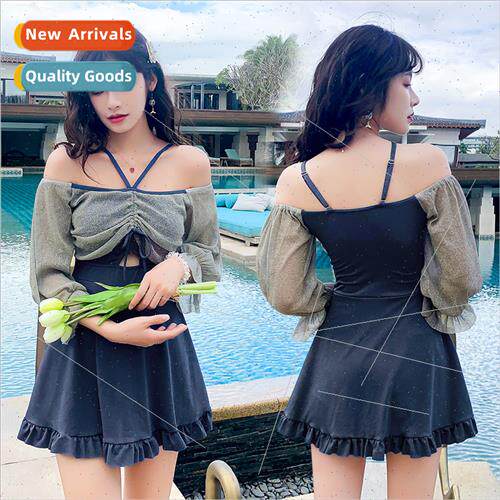 2024 new swimsu female one-piece belly-shading thin conserva