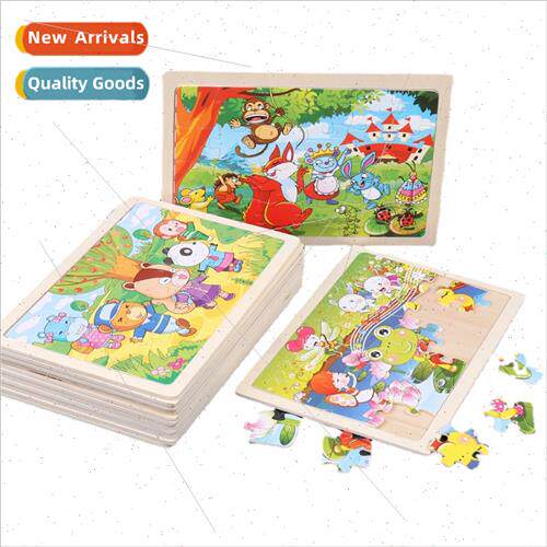 24pcs jigsaw puzzle night market children educational early