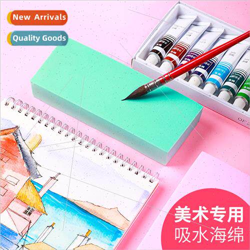 Painting absorbent sponge art student painting watercolor pa