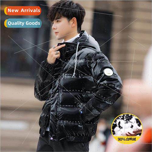 Men down jacket 2022 new winter 90 down warm hooded jacket m