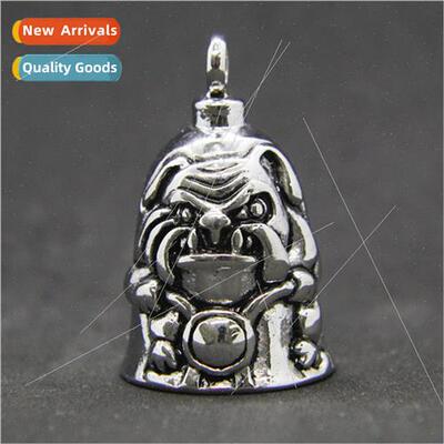 Europe domineering cool animal dog bell pendant necklace pet